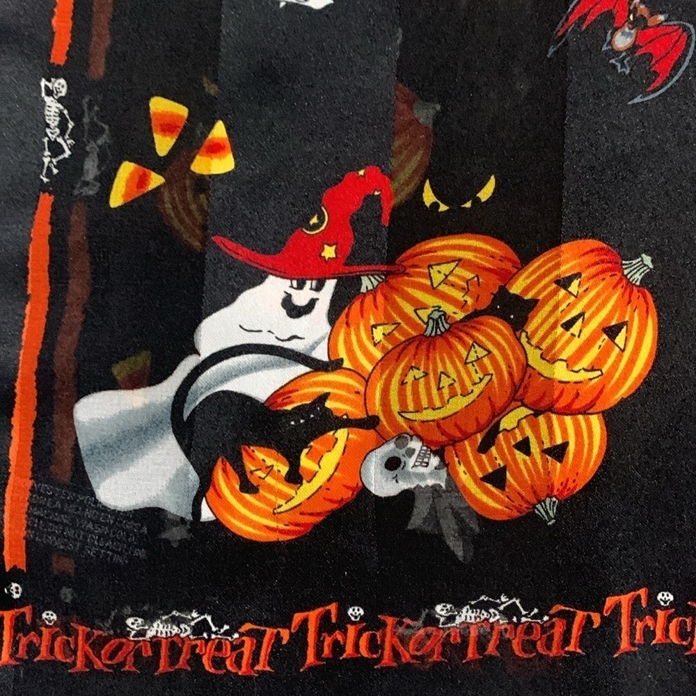 Tricker Treat Halloween Oblong‎ 56x14 Pumkins, Cats, Ghosts Scarf